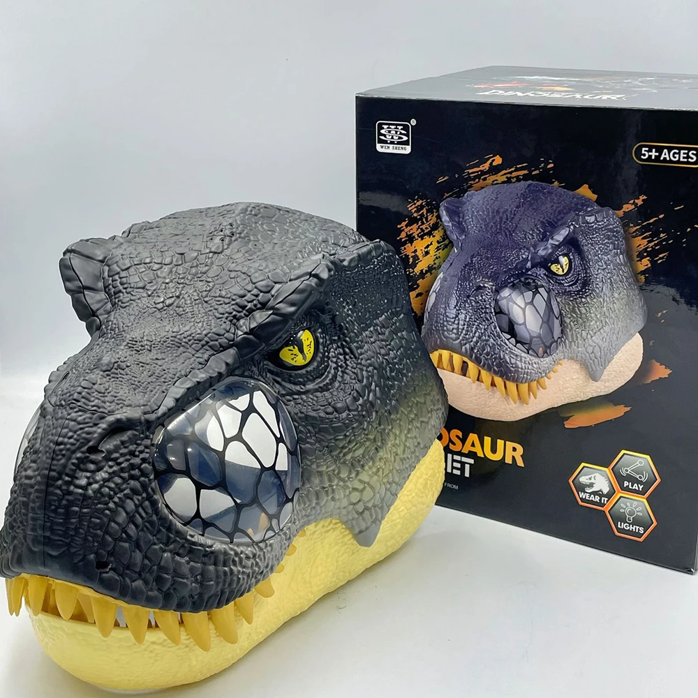 Factory New Full Face Realistic Scary Dinosaur Head Mask Masquerade Cosplay Animal Facial Party Mask For Funny Masks Category