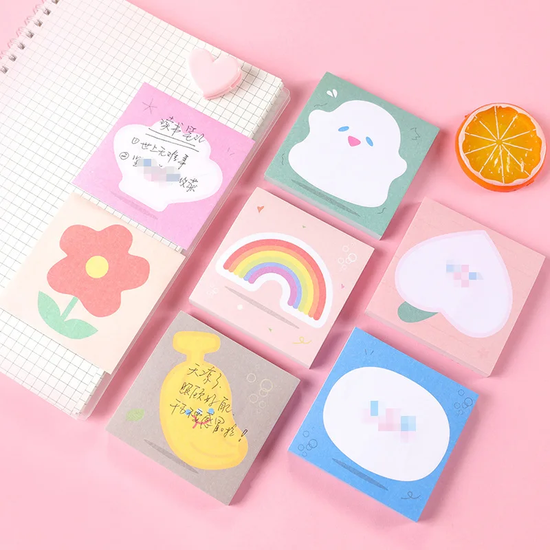 Sticky  Notes Times Student Message  Note Sticker Self-Adhesive Magnetic Memo Pad for School Office Use Paper Material