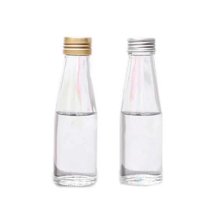 100ml mini Gin bottle with metal lid glass cubilose bottle wholesale