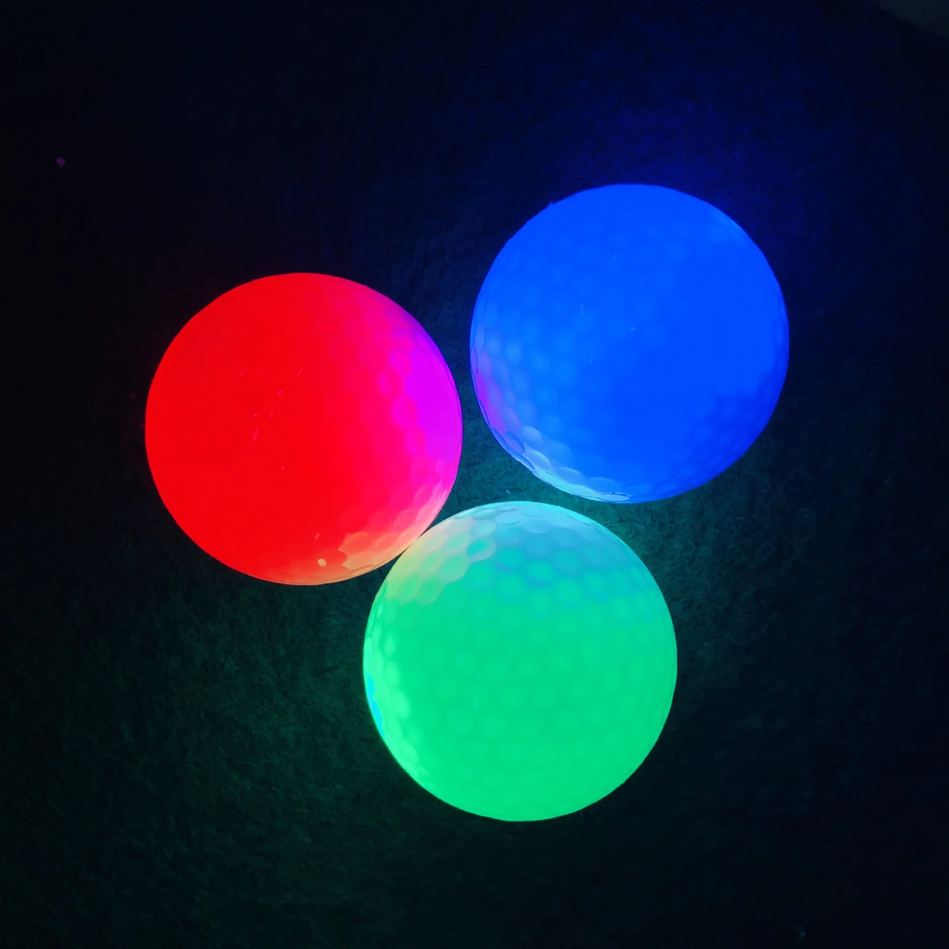 Factory Wholesale High Quality Custom Logo Printing Night Light Up Glow Electronic Led Golf Ball