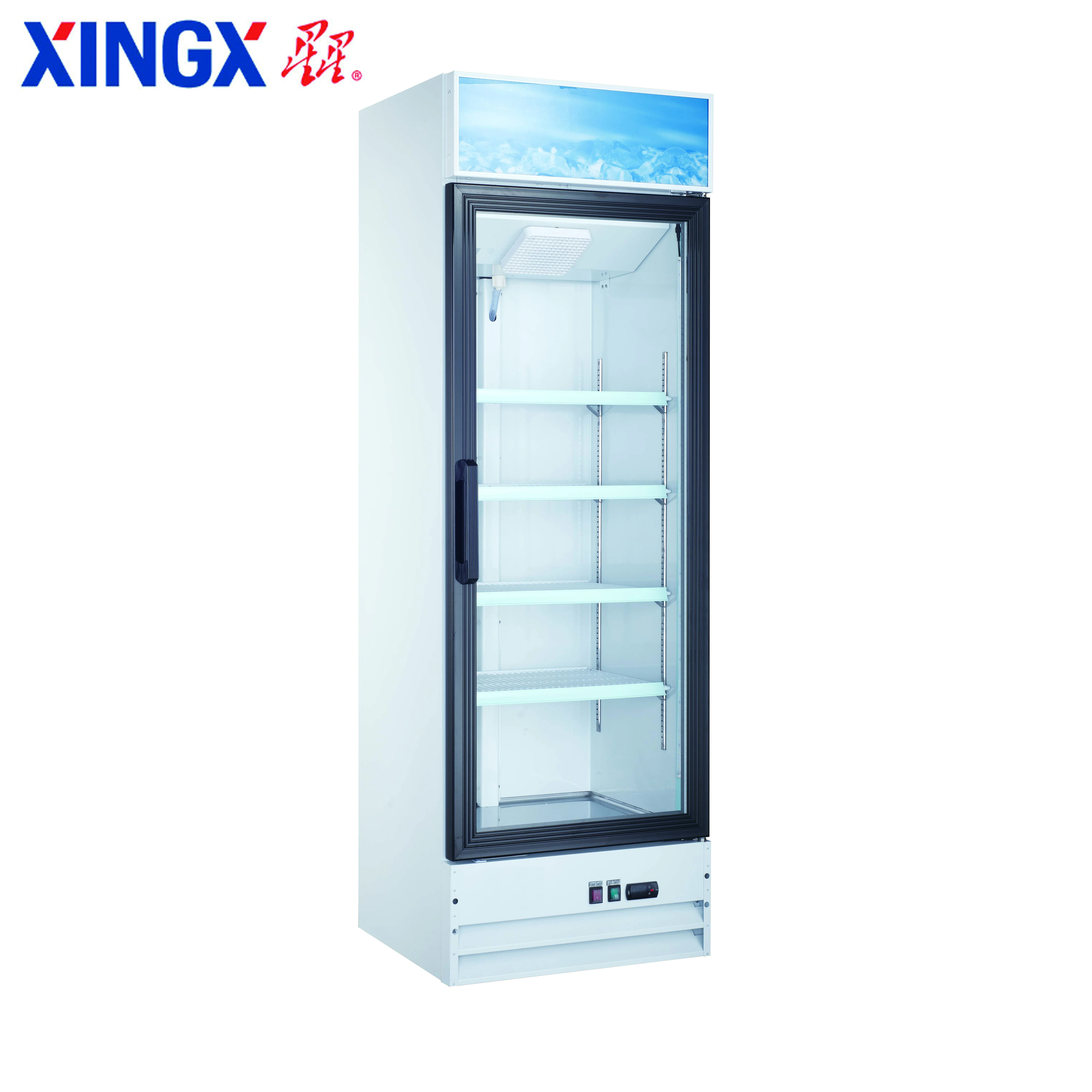 Автоматическое размораживание со стеклянной дверью морозильная камера холодильник-витрина для мороженого Showcase_D368BMF-Refrigeration