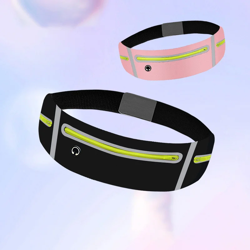 Sports Running Waist Pack Marathon Fitness Waist Pack Ultrathin Belt Multifunctional Waterproof Cell Phone Bike Waist Bag