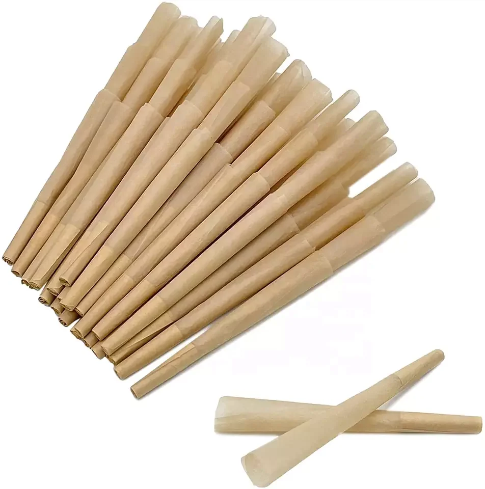 Предварительно свернутые конусы из конопляной бумаги большого размера 13 г/м2 84 мм 98 мм 109 мм