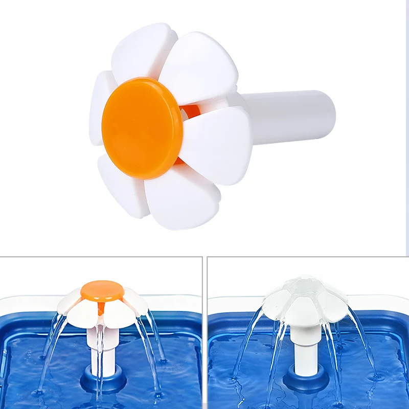 Handmade Flower Water Tap for Pet Drinking Fountain - Replaces Bowl Water Dispenser, Provides Fresh Water for Cats and Dogs