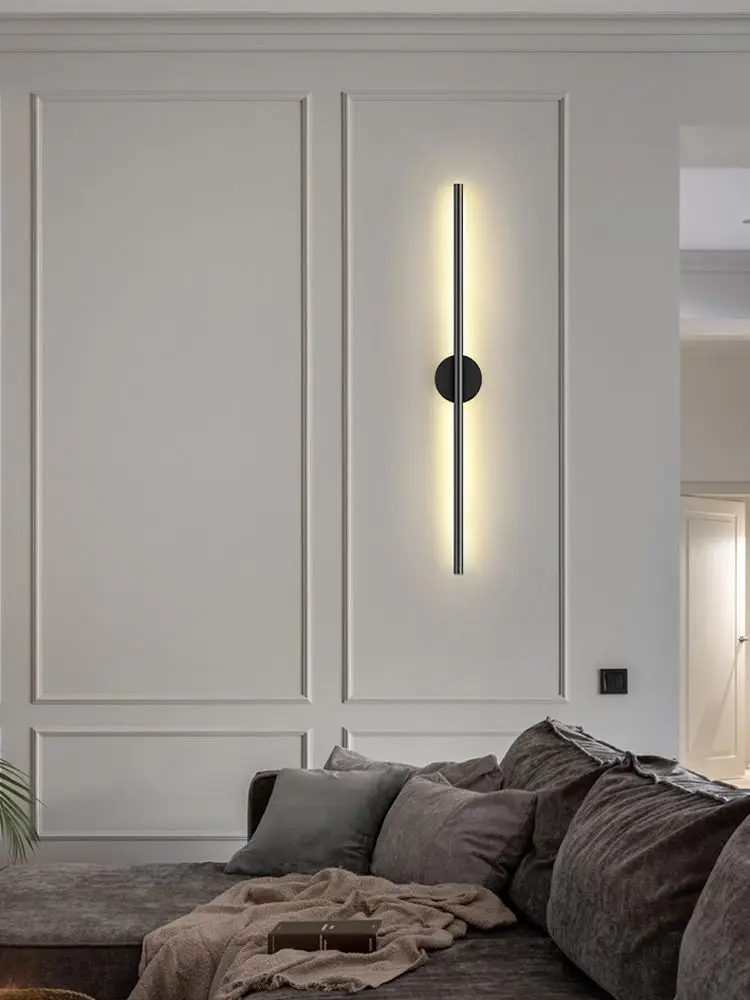 Modern Corridor Black Iron Interior Wall Lights Nordic House Villa Bedroom Led Wall Lamp