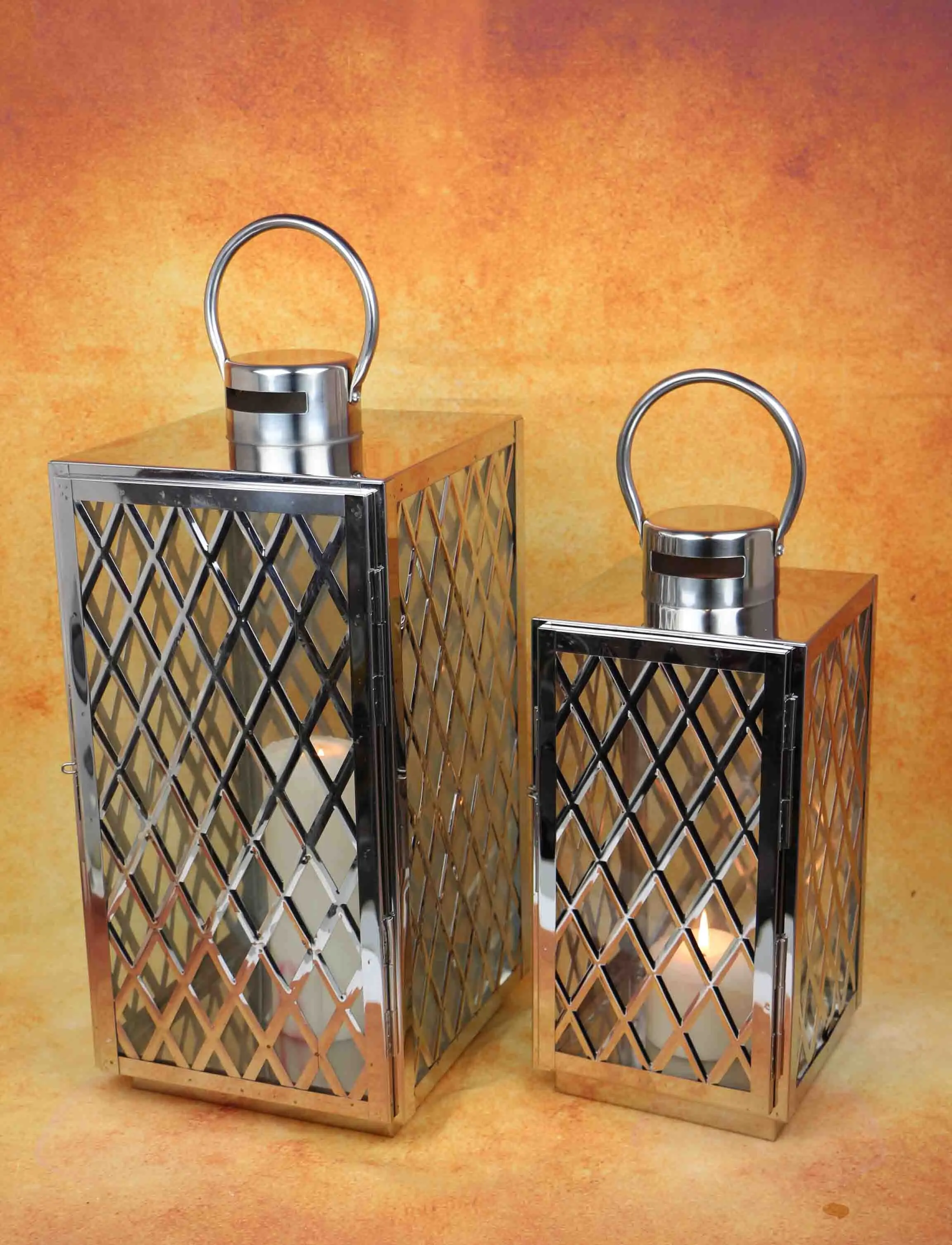  Классическое украшение для дома Европейский наружный фонарь из нержавеющей стали стеклянный фонарь-свеча