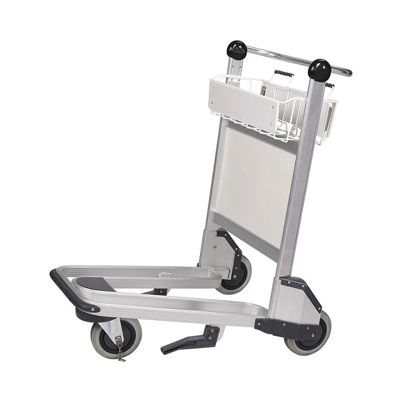 Good quality heavy-duty aluminum alloy airport luggage trolley