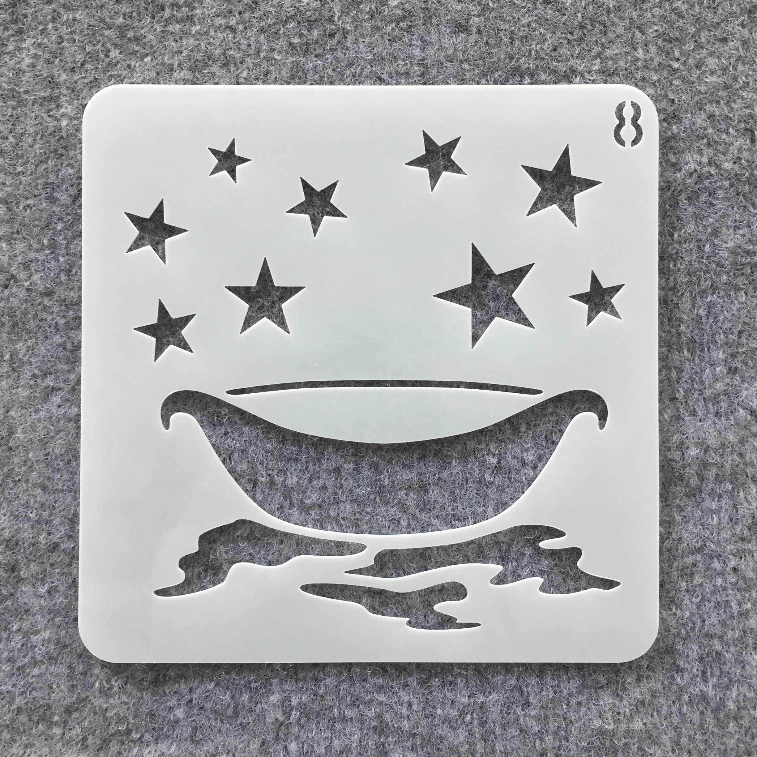 Custom Reusable Various Design Patterns Plastic Template and Wall Stencils for Painting Romantic Fashionable Item Style