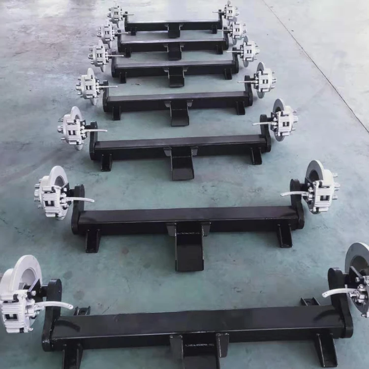750kg Rubber Torsion Axle with Electric mechanical or hydraulic drum brake