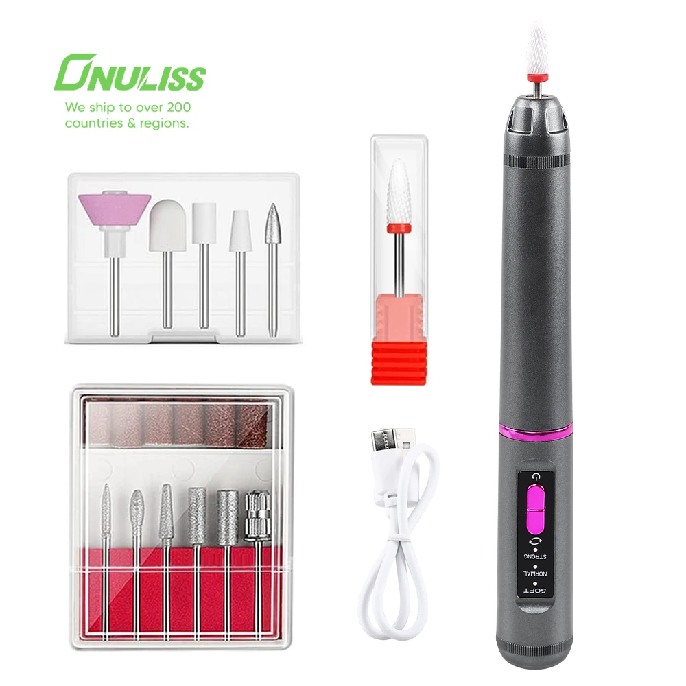 15000RPM Portable Cordless Nail Drill Rechargeable Wireless Electric Polishing Machine Manicure Pedicure Kit Nail File