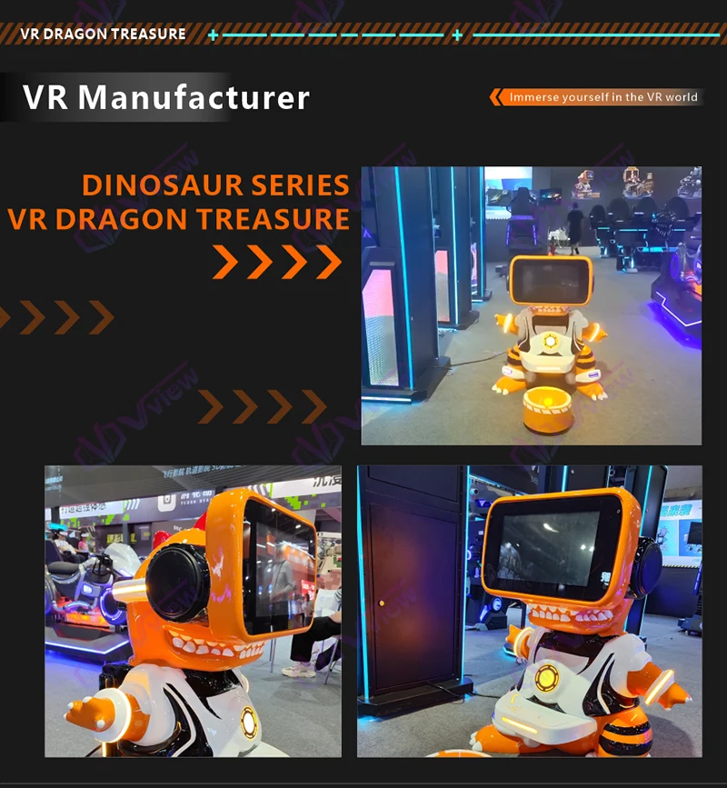 Vview парки развлечений VR Обучающие интерактивные динозавры стрельба Виртуальная реальность игры аркады для детей