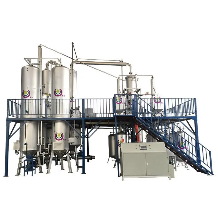 Minimum 5 tons waste engine oil distillation plant large refinery use