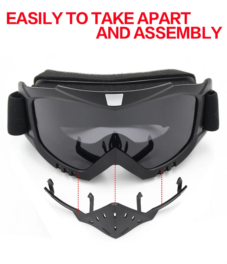 2022 Macway оптовая продажа мотоциклетные очки внедорожный велосипед Мотокросс mx очки с носовой защитой