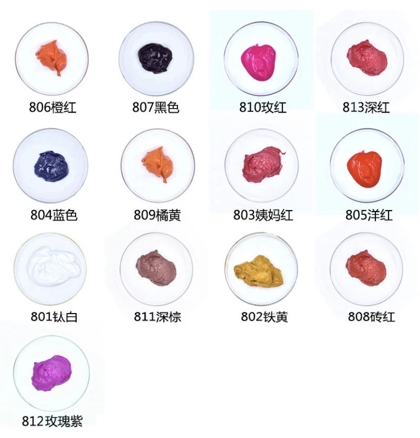 Liquid form color pigment for lip gloss 13 color