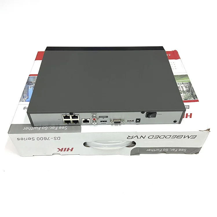 Сетевой видеорегистратор Hik 4-ch DS-7604NI-M1/4 P 1 SATA 16 Тб 4 POE 8MP 4K NVR