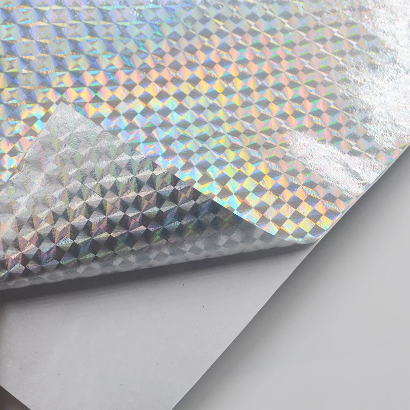 Laser Contact Paper Holographic Color Self Adhesive Film PVC Sticker Paper Roll