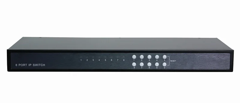 8ports/16ports DB-15 Combo IP KVM switch support USB + VGA local console, Hotkey OSD IP KVM drawer