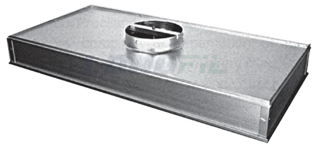 Adjustable And Fixed Diffusion Disk Hot Melt Ducted Ceiling Air Filter Module HEPA H13 H14 With DOP Sample Port