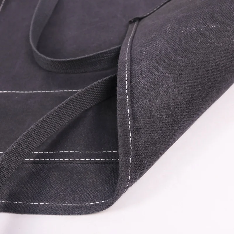 CHANGRONG Custom Best vintage men waterproof waxed canvas leather carpenter work tool apron