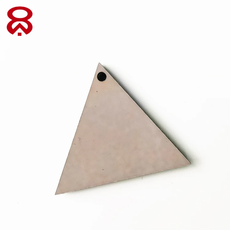 Triangle Shape Wooden souvenir keychain custom photo key chain Germ free keychain