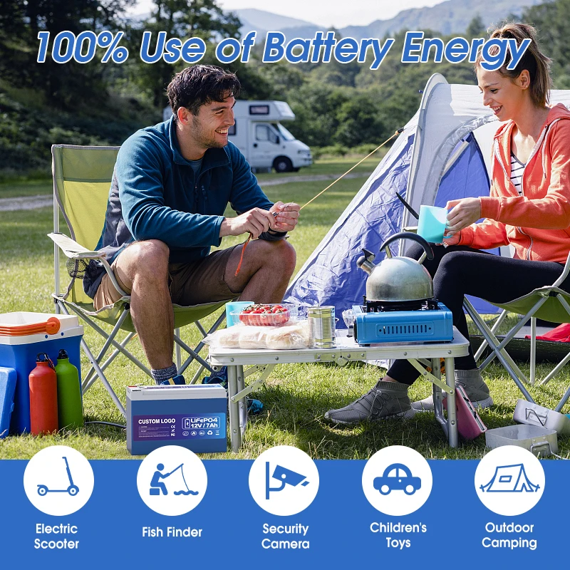 Deep Cycle 12 Volt 7ah Lithium Ion UPS Battery 5000 Cycle 12v 7ah Lifepo4 Phosphate Battery for Home Appliances