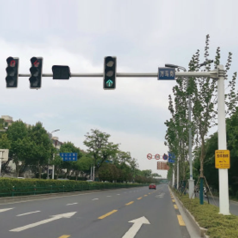 New Design LED Solar Warning Light Flashing Red Green Traffic Indicator Light