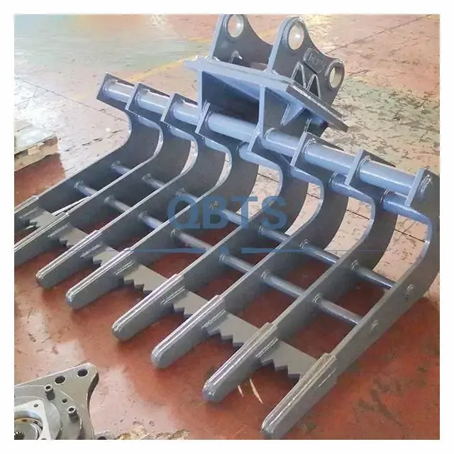 qulality wholesale steel casting excavator rake for SOLAR 225LC-V SOLAR 250LC-V rake bucket for excavator