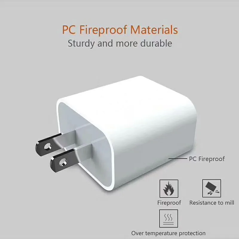 20W PD USB C fast charger for iphone 14 13 12 11 xr xs Pro Max UK/US/EU Type C phone wall charging