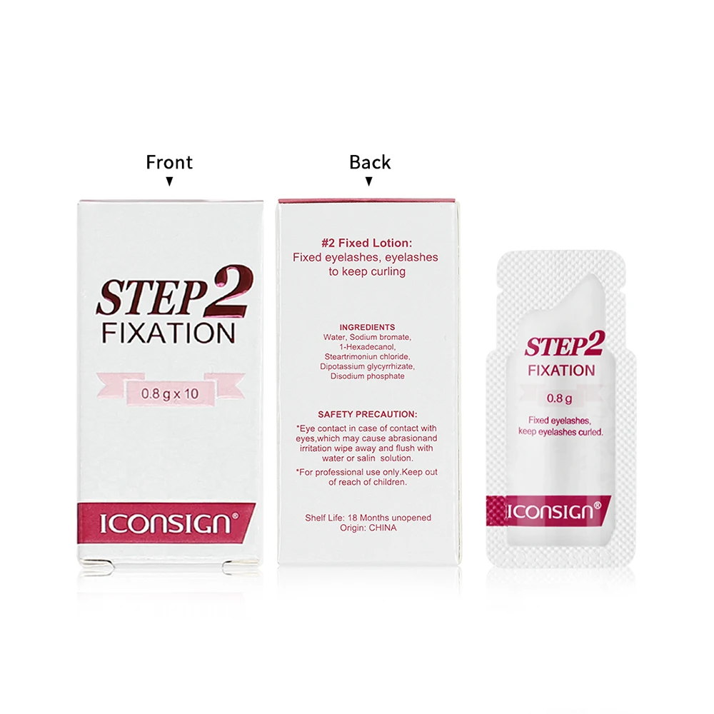 hot sales lash lift sachets private label 0.8g*10 sachets perming lotion eyelashes curler stars colors lash lifting