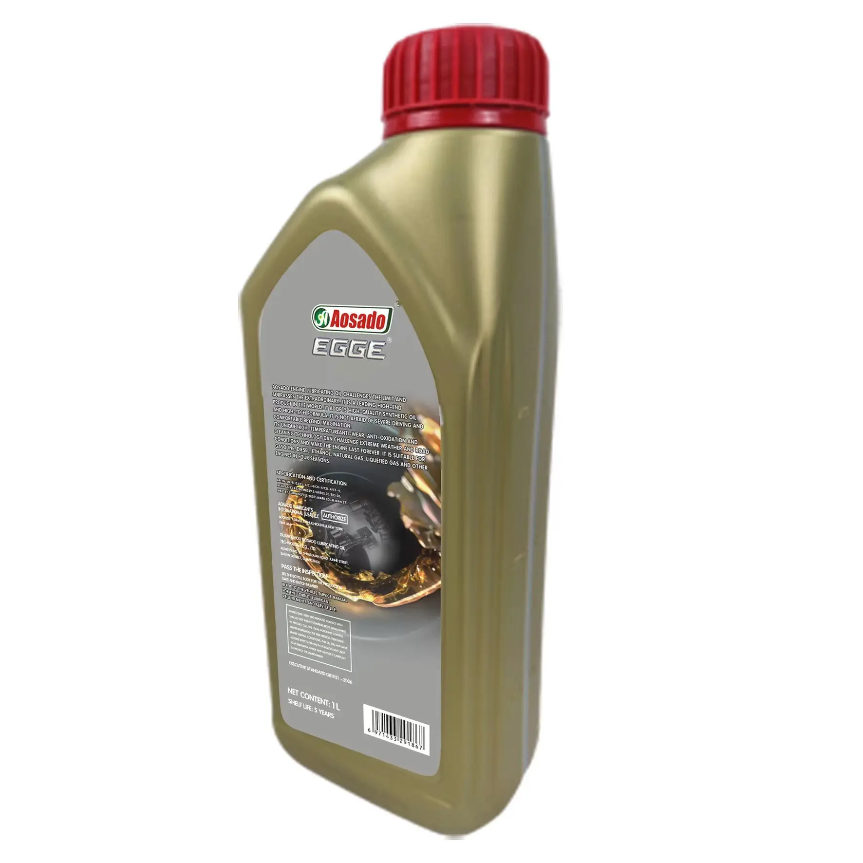 Total Diesel Motor Oil 5W40 Gasoline Car Lubricant Engine Fully Synthetic Automotive Lubricants for Car