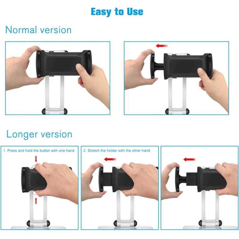 
For iPad Stand Aluminium Adjustable Cell Phone Stand Mobile Holder Tablet Stand Desktop Phone Holder for iPad 