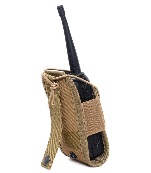 Universal cordura nylon heavy duty rugged two way radio walkie talkie carrying case belt pouch with belt loop