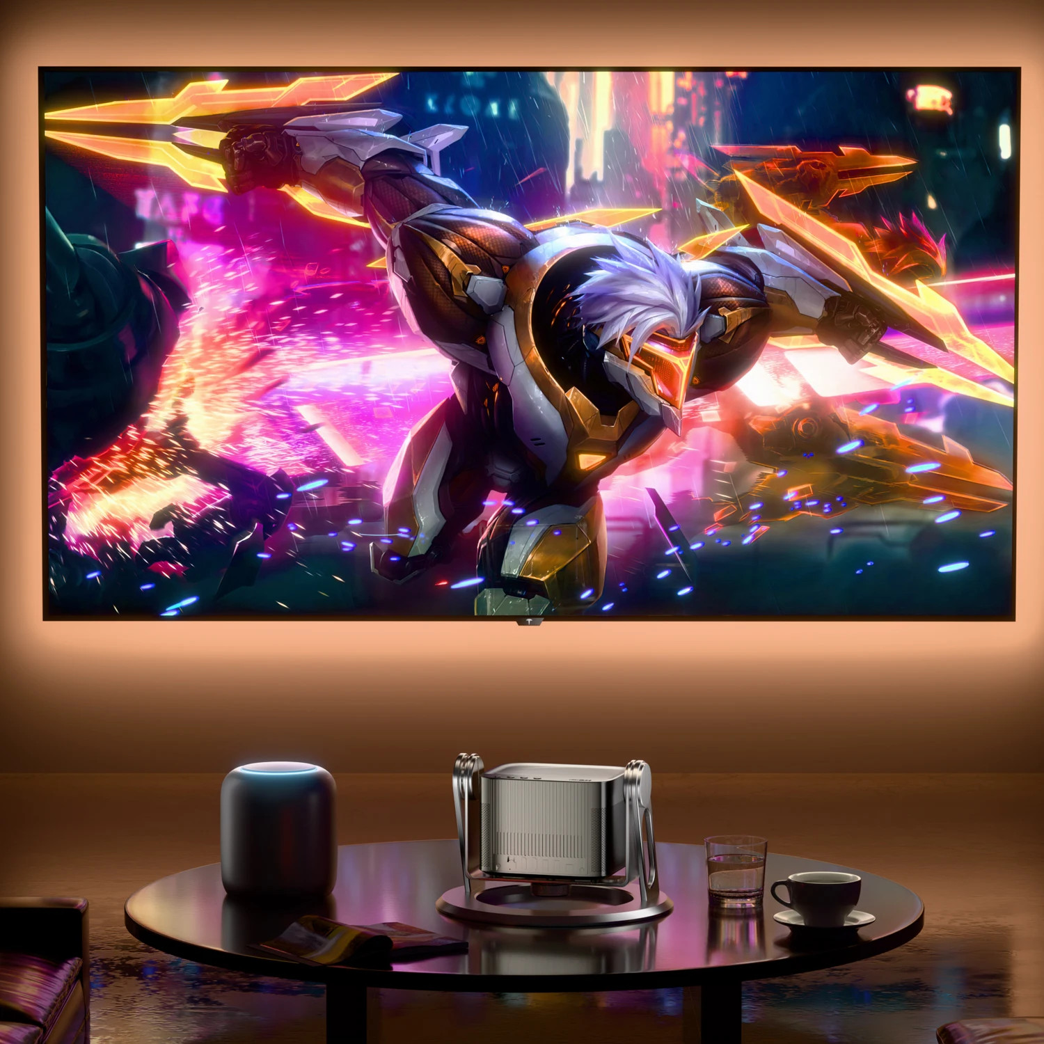 PerfecTisan project screen backlight led light strip eclipse effect enhance the projection effect