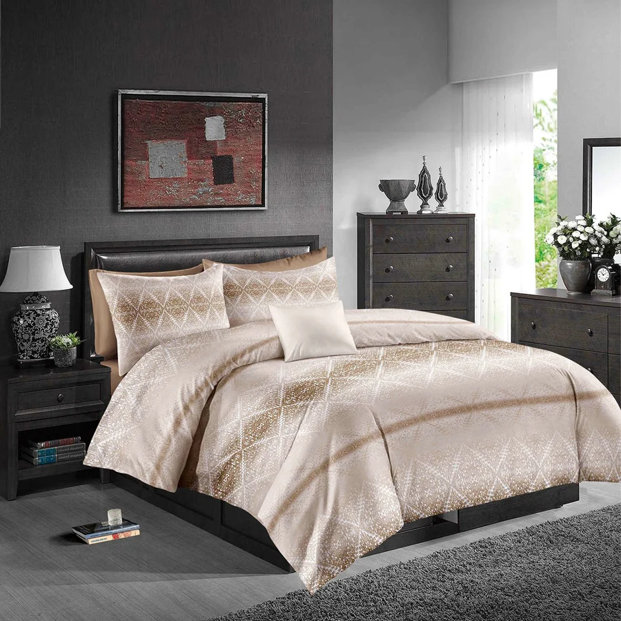 Latest Designs 100% Microfiber Soft Bed Sheet Three Piece Beddings Set