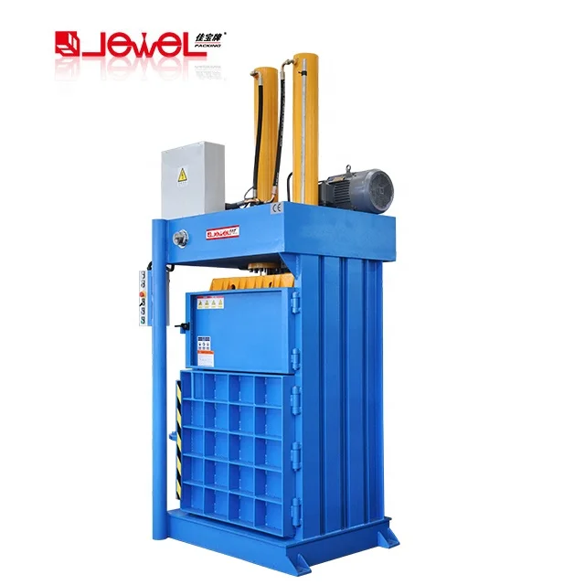 JEWEL factory price plastic film baler / PET bottle hydraulic baling machine