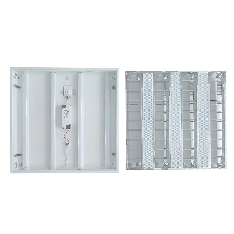 Светодиодная Встраиваемая решетка высокой мощности, квадратный потолочный светодиодный панельный светильник с SMD