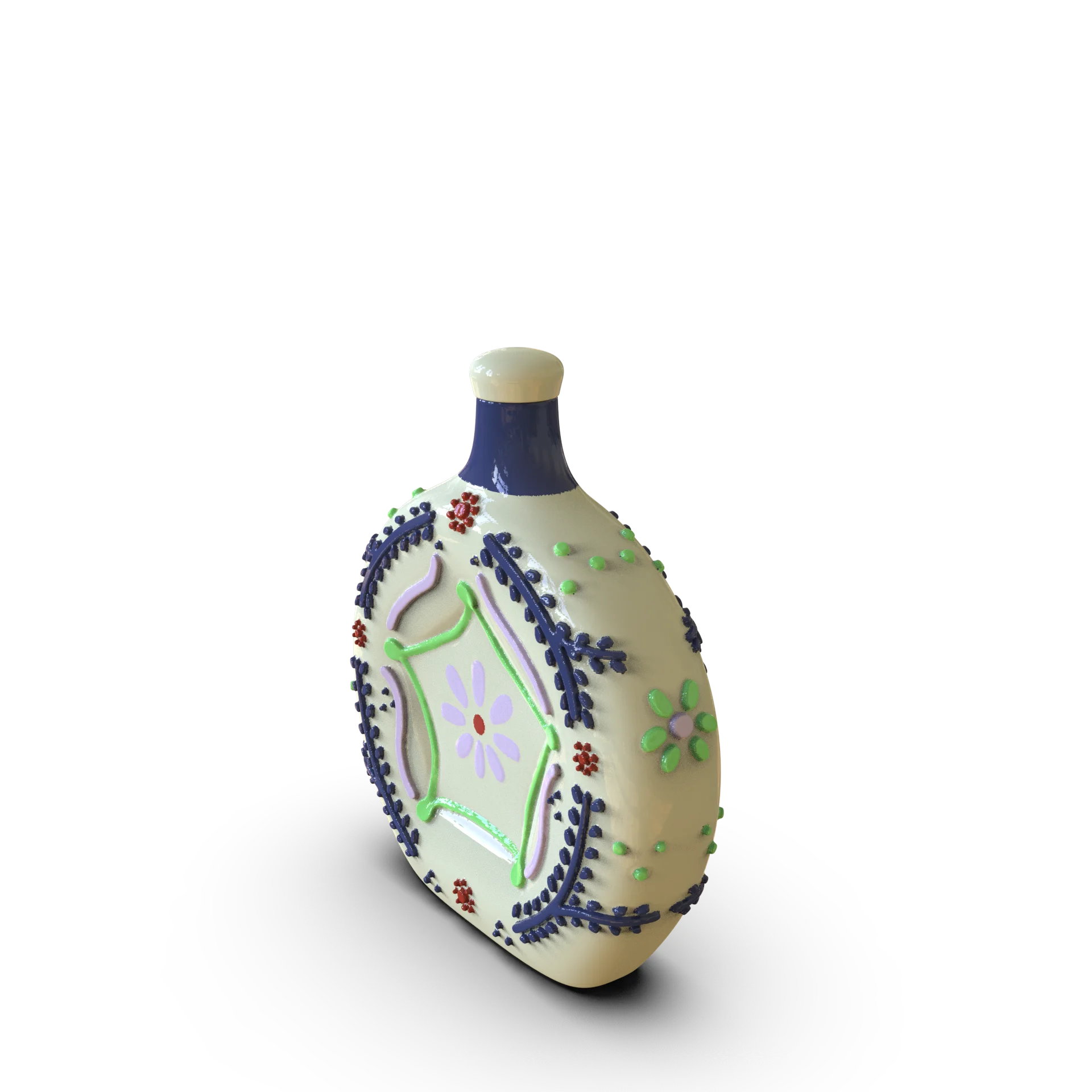 Personalized capacity logo wholesale hand crafted porcelain alcohole liquor drink wine decanter Talavera ceramic tequila bottle