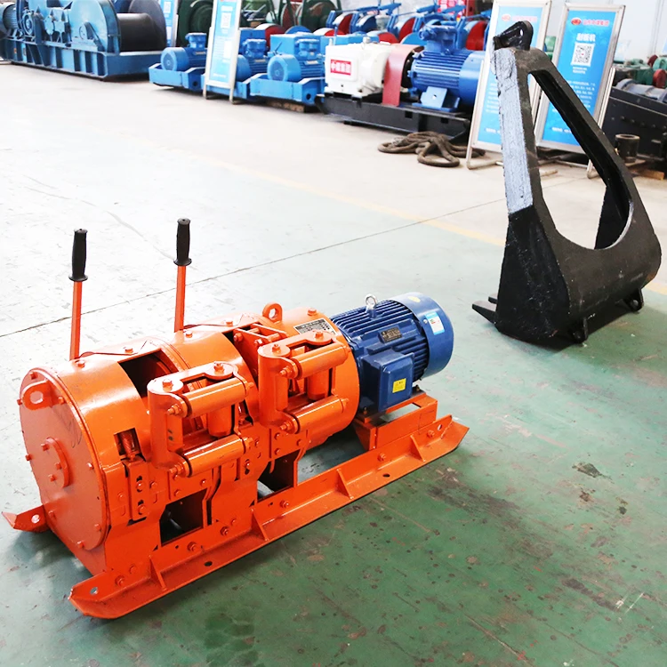 Double Drum Underground Metal Ore Scraper Winch Mining Lifting Equipment Multi Site Use  2ton Scraper Winch Factory Price