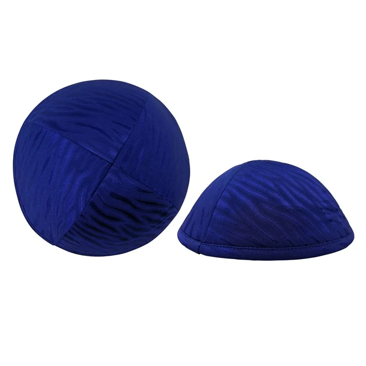 Jacquard Cotton Nachman Velours Noir Juif Ovo Klipped Human Silk Topper Satin Jewish Kippot Kippah Hat