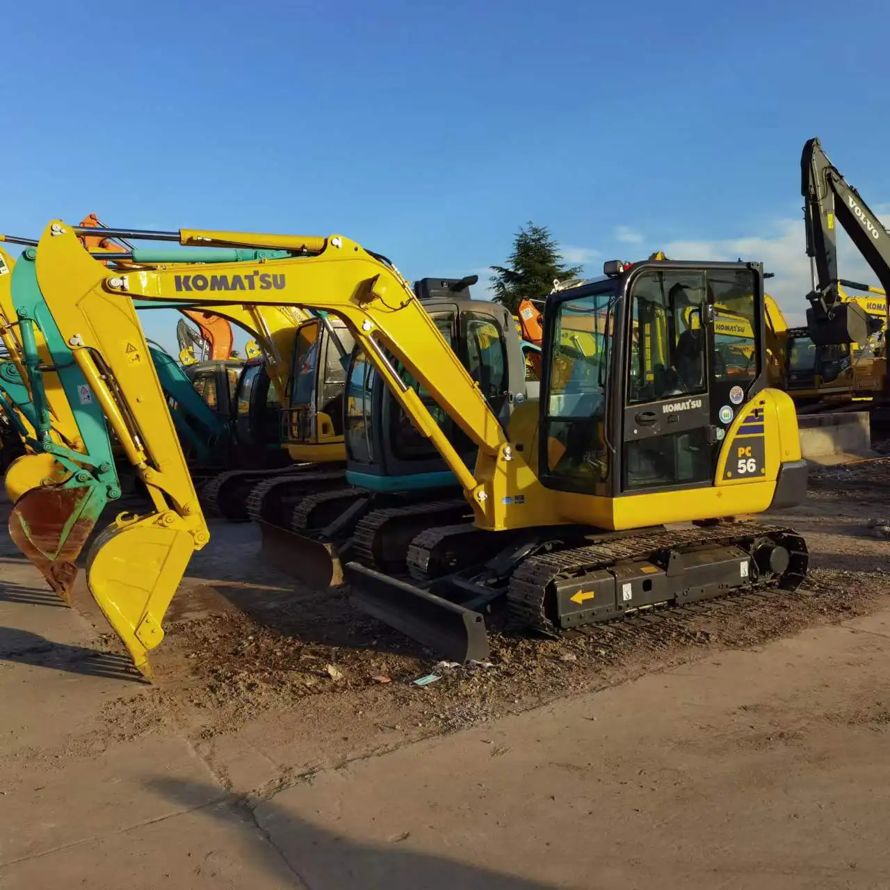 5ton High Quality Used mini digger Komatsu PC56-7 crawler excavator Komatsu pc56 pc60 pc120 pc 200 used excavators for sale