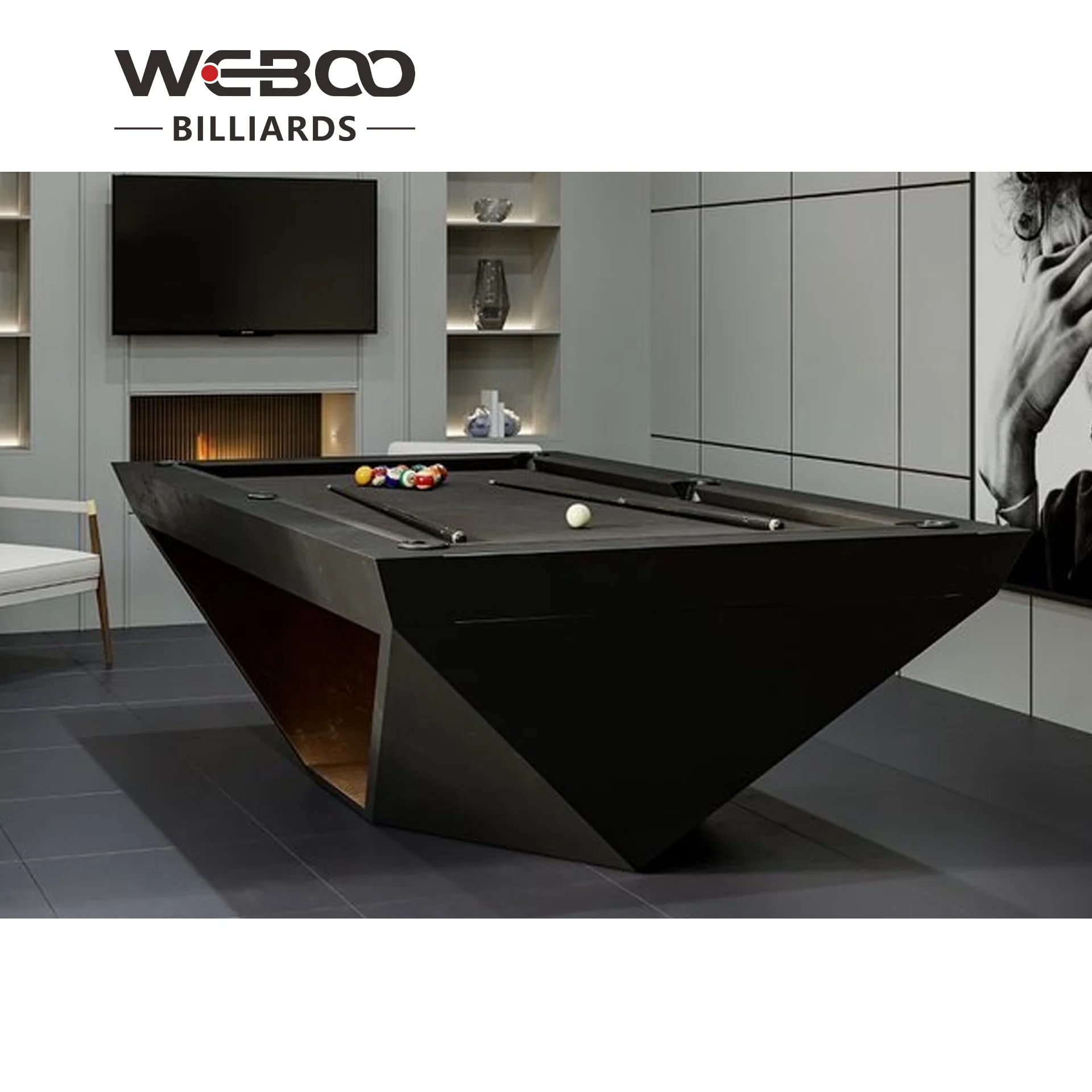 Custom 8 Foot 9Foot American Solid Wood 4 In 1 Pool Table For Home Room