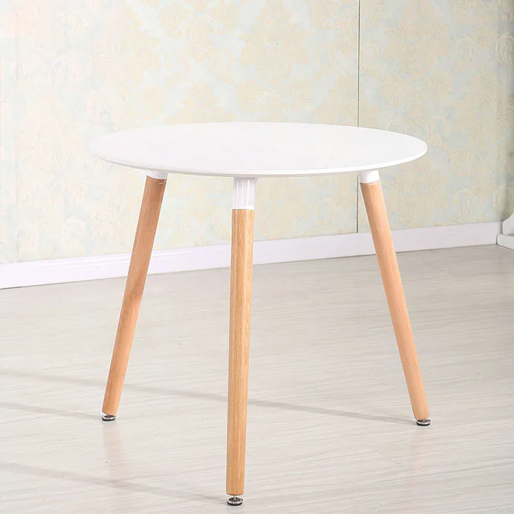 Wood  MDF  Design  Modern Simple White High Glossy Dining Table With Dining Chair Set Home Furniture