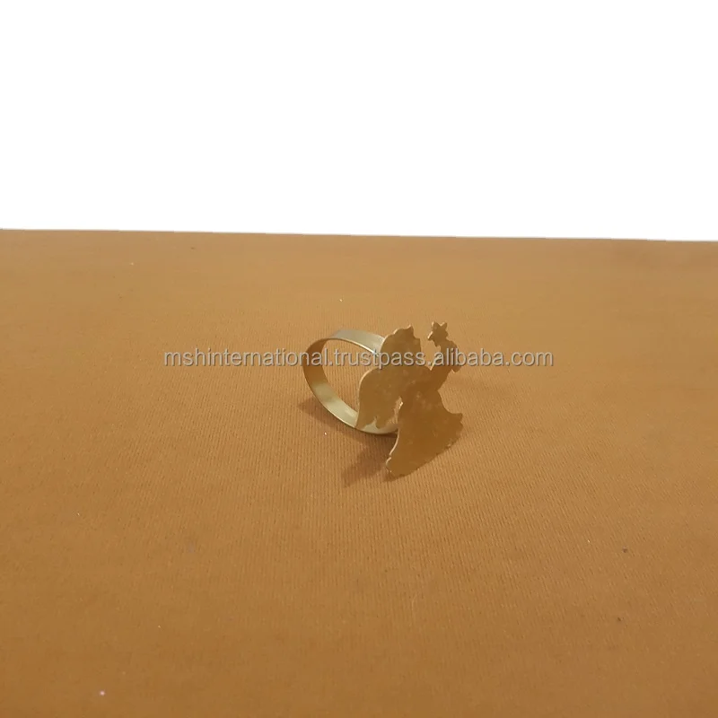 Кольцо для салфеток с ангелом металлическое кольцо украшение стола золотые кольца