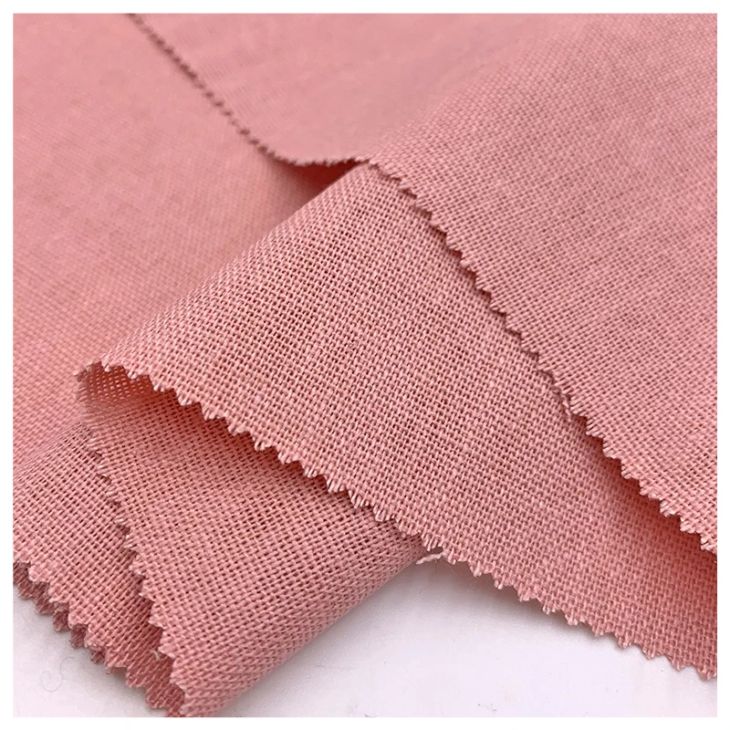 High Quality Shirt Cloth Clothing Cotton 8837# Wholesale Shirting Man Dress Soft Woman Polyester Linen And Viscose Blend Fabric