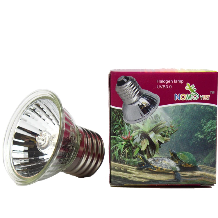 Heating Lamp For Reptile Heated Light accessories UVA+UVB 3.0 Lizards Halogen Lamp Bulb Turtle Tortoise Basking Lamp Amphibians