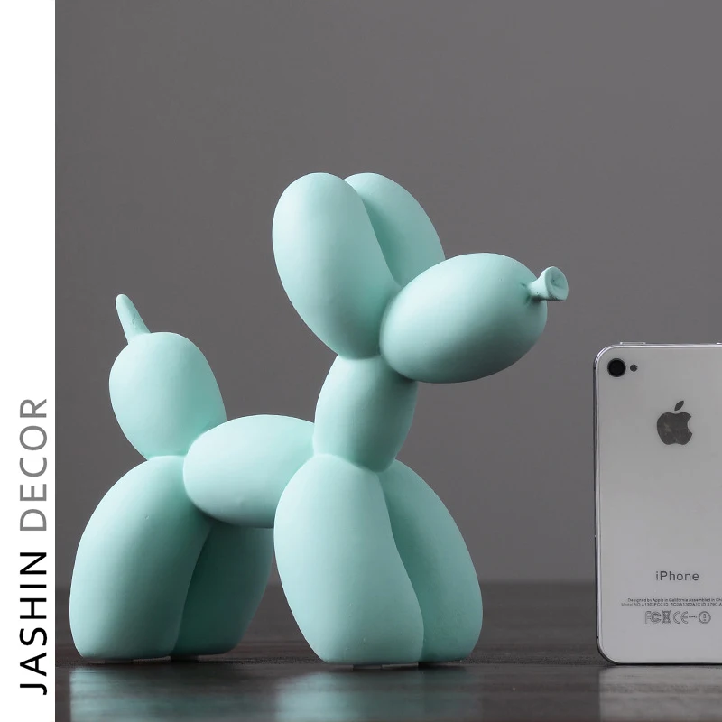 Nordic balloon dog decoration resin creative simple living room table top resin ornaments balloon dog