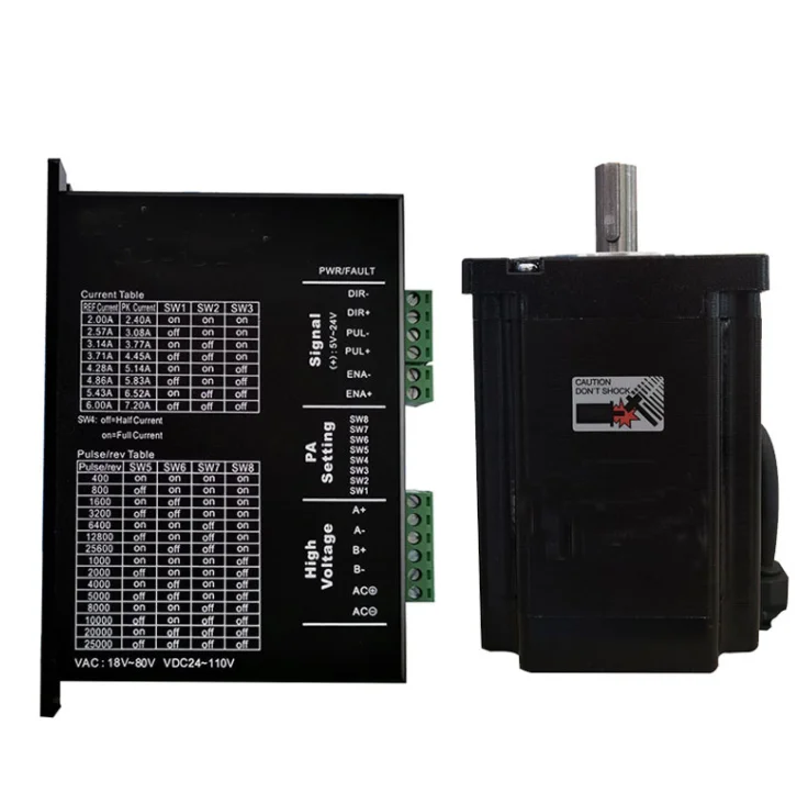 86BYG118 stepper motor hybrid two-phase engraving machine high-power motor driver set 8.5NM