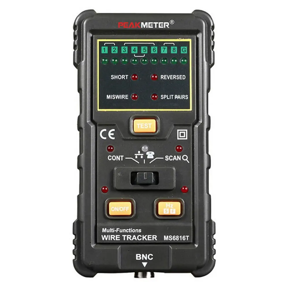 MS6816 Multi-function Line Finder Anti-Interference Network Checker for Network Cable Tracker, Telephone Line Tester,