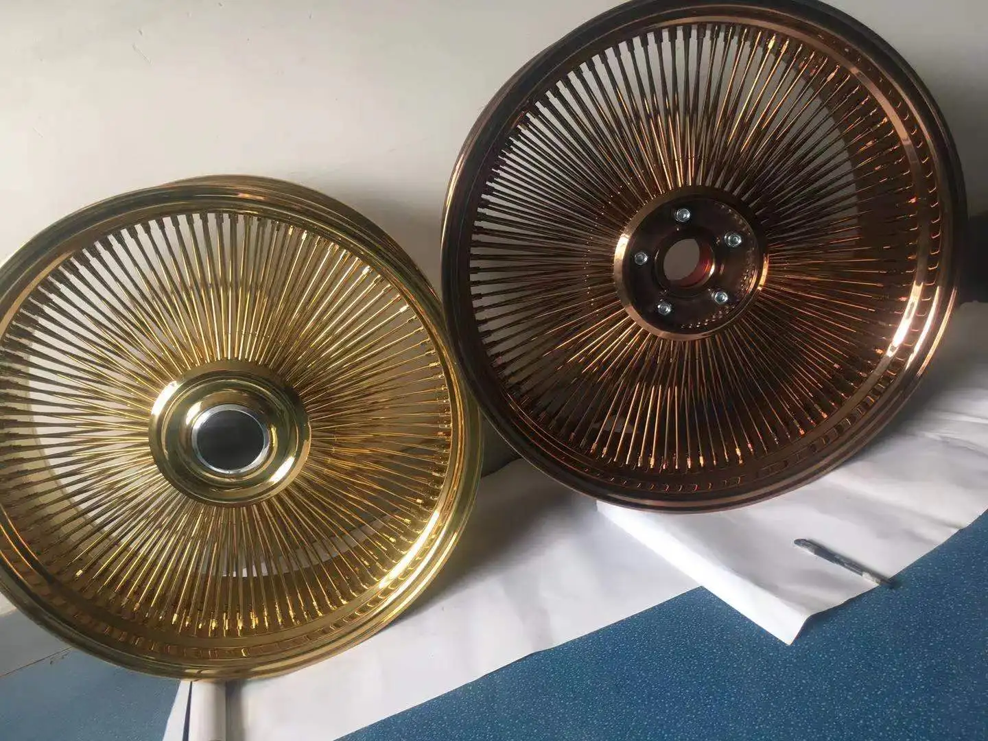 other hot for old car classic Cadillac Chrys 22 inch 40cr 140 spokes  alloy aluminium forged wire wheels wire Rim