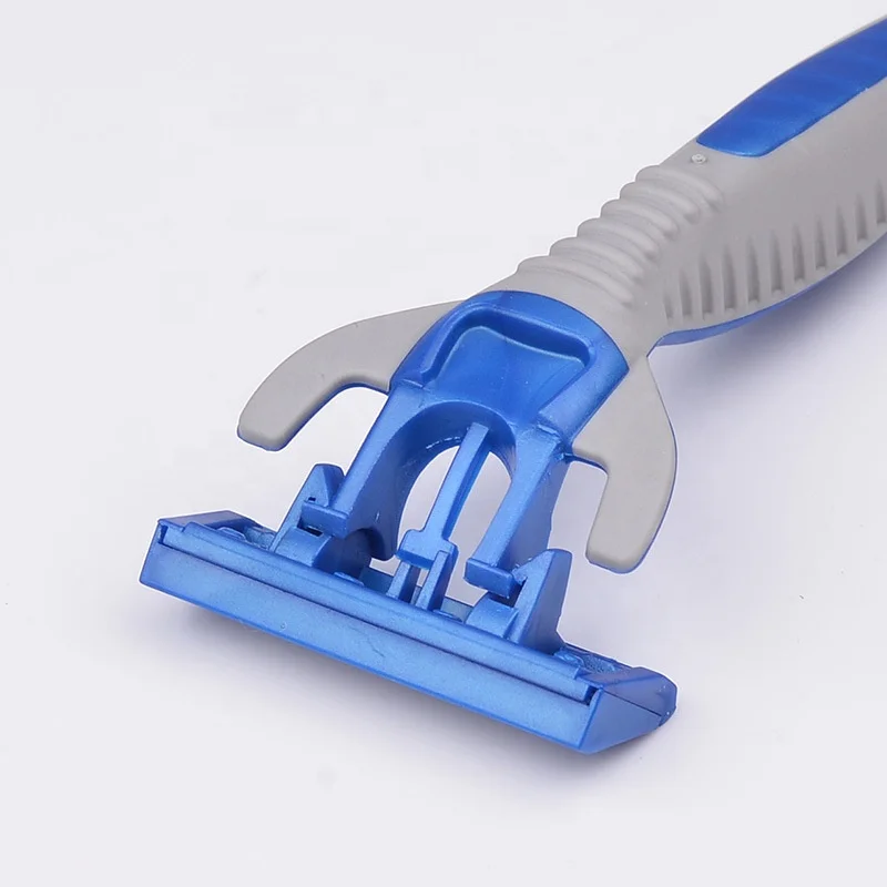 5 Pack Stainless Steel Blades 5-Blade Disposable Shaving Razor for Men with Aloe Lubrication Strip